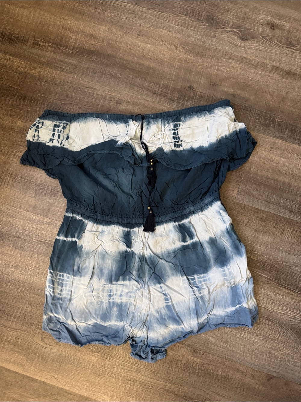 AE | Off-Shoulder Tie-Dye Romper